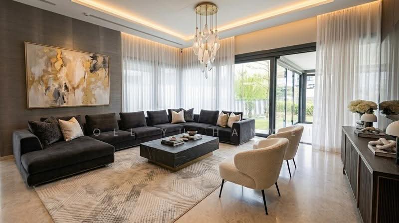 Victoria Park Villas, Coronation Road, Tanglin / Holland / Bukit Timah, 5 Bedrooms, 4,628 sqft, Semi-Detached House For Sale, by Noel Yu Hanwei, 500260708 - Living Room - PropertyGuru.com.sg