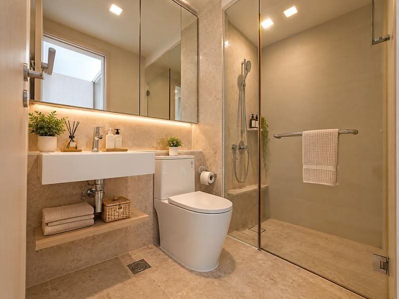 The Azure, 201 Ocean Drive, Harbourfront / Telok Blangah, 3 Bedrooms, 1,711 sqft, Condominium For Rent, by Zach Lin, 500260721 - Bathroom - PropertyGuru.com.sg