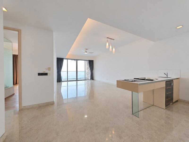 The Azure, 201 Ocean Drive, Harbourfront / Telok Blangah, 3 Bedrooms, 1,711 sqft, Condominium For Rent, by Tay Yixian, 500260736 - Living Room - PropertyGuru.com.sg