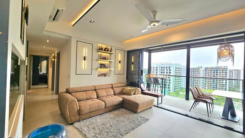The Woodleigh Residences, Bidadari Park Drive, Macpherson / Potong Pasir, 3 Bedrooms, 1,076 sqft, Apartment For Sale, by Roy Low, 500260870 - Living Room - PropertyGuru.com.sg