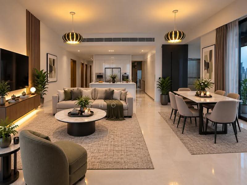 Skyline 360, 68 St. Thomas Walk, Orchard / River Valley, 4 Bedrooms, 2,131 sqft, Condominium For Rent, by Thomas Goh, 500261020 - Living Room - PropertyGuru.com.sg