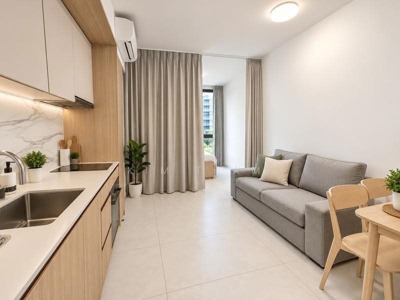 One-North Eden, 8 Slim Barracks Rise, Buona Vista / West Coast / Clementi New Town, 3 Bedrooms, 797 sqft, Condominium For Sale, by Kim Tham, 500261086 - Living Room - PropertyGuru.com.sg