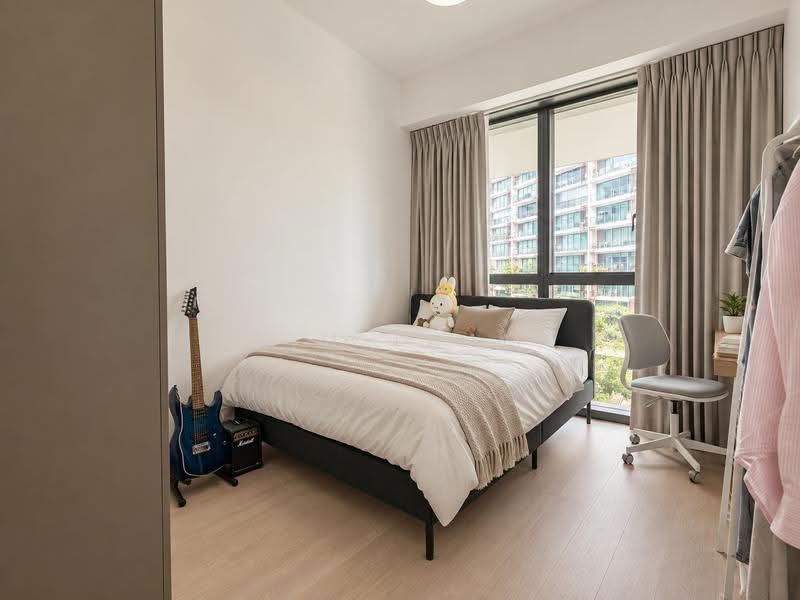 One-North Eden, 8 Slim Barracks Rise, Buona Vista / West Coast / Clementi New Town, 3 Bedrooms, 797 sqft, Condominium For Sale, by Kim Tham, 500261086 - Master Bedroom - PropertyGuru.com.sg