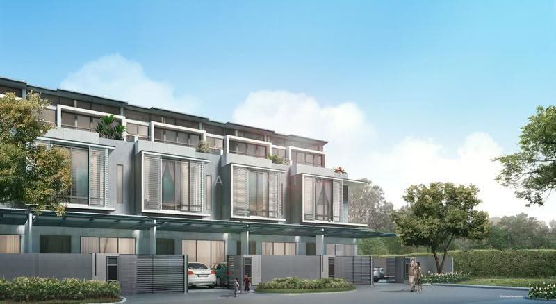 Haus@Serangoon Garden, 19 Serangoon Garden Way, Hougang / Punggol / Sengkang, 5 Bedrooms, 3,918 sqft, Terraced House For Sale, by Jasmine Lau, 500261366 - Facade styling of unit - PropertyGuru.com.sg