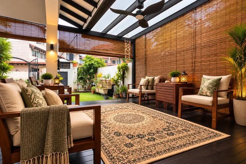 Saraca Villas, 1 Saraca Terrace, Seletar / Yio Chu Kang, 5 Bedrooms, 3,100 sqft, Terraced House For Sale, by Sheela Ferozkhan, 500261367 - Porch Area - PropertyGuru.com.sg