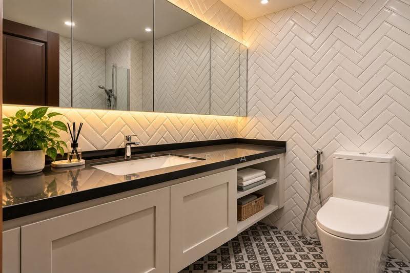Saraca Villas, 1 Saraca Terrace, Seletar / Yio Chu Kang, 5 Bedrooms, 3,100 sqft, Terraced House For Sale, by Sheela Ferozkhan, 500261367 - Bathroom - PropertyGuru.com.sg