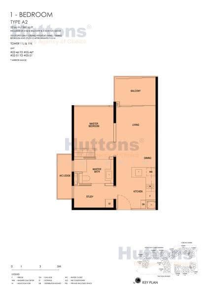 Daintree Residence, 11J Toh Tuck Road, Clementi Park / Upper Bukit Timah, 1 Bedroom, 560 sqft, Condominium For Sale, by Benjamin Chew, 500261520 - PropertyGuru.com.sg