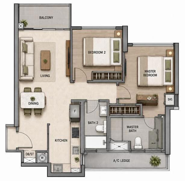 Northwave EC, 111 Woodlands View, Admiralty / Woodlands, 2 Bedrooms, 743 sqft, Executive Condominium For Sale, by Lim Shiao Peng (Dionnis), 500261530 - PropertyGuru.com.sg
