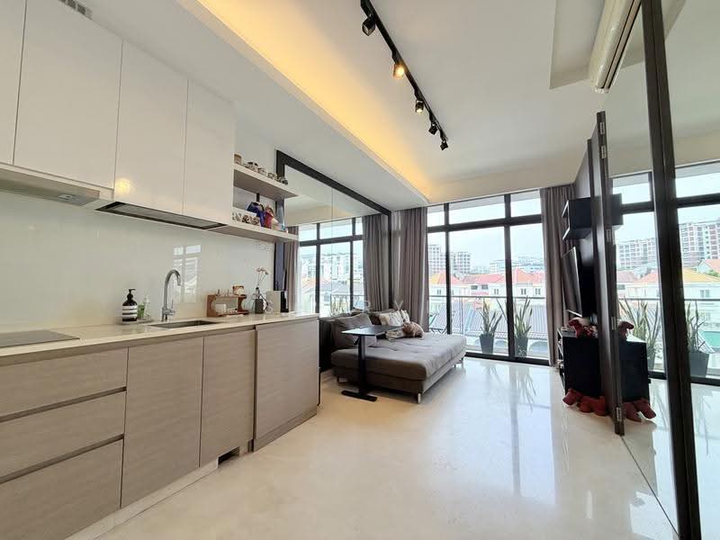 Tropika East, 1 Foo Kim Lin Road, Eunos / Geylang / Paya Lebar, 1 Bedroom, 840 sqft, Condominium For Sale, by Sheryl Yeo, 500261534 - Living Room (With lights) - PropertyGuru.com.sg
