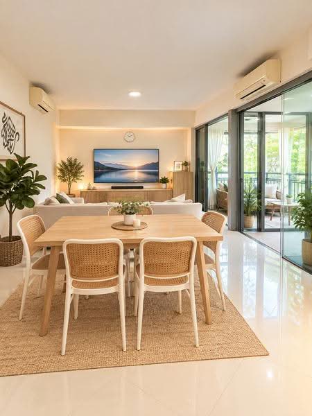 Eight Courtyards, 12 Canberra Drive, Sembawang / Yishun, 3 Bedrooms, 1,141 sqft, Condominium For Sale, by Azi Rahman, 500261605 - Living Room - PropertyGuru.com.sg