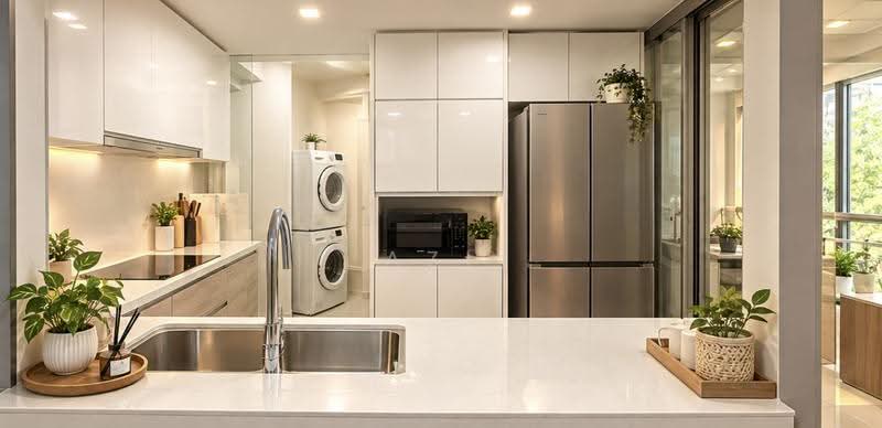 Eight Courtyards, 12 Canberra Drive, Sembawang / Yishun, 3 Bedrooms, 1,141 sqft, Condominium For Sale, by Azi Rahman, 500261605 - Kitchen - PropertyGuru.com.sg