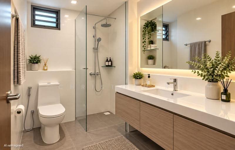 274D Punggol Place, 274D Punggol Place, Hougang / Punggol / Sengkang, 3 Bedrooms, 1,001 sqft, HDB Flat For Sale, by Christopher Ng 吴锦钊, 500261885 - Bathroom - PropertyGuru.com.sg