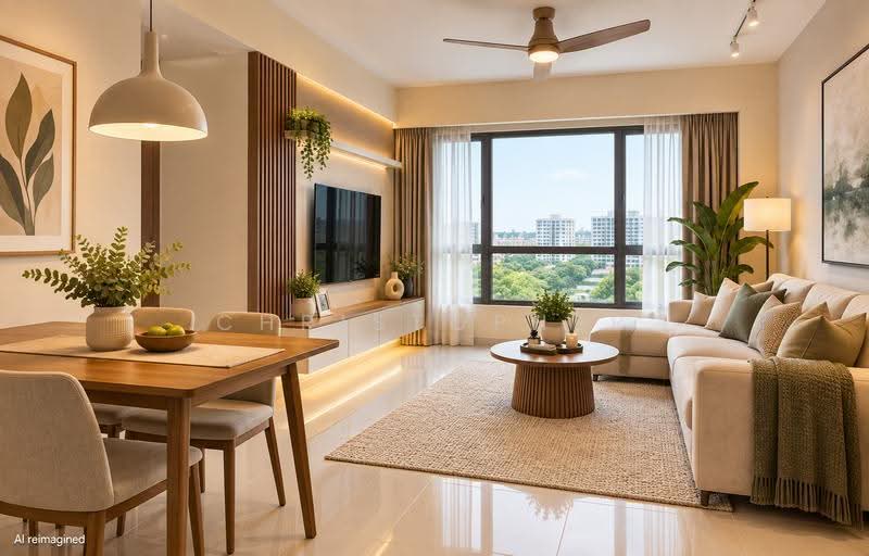 274D Punggol Place, 274D Punggol Place, Hougang / Punggol / Sengkang, 3 Bedrooms, 1,001 sqft, HDB Flat For Sale, by Christopher Ng 吴锦钊, 500261885 - Living Room - PropertyGuru.com.sg