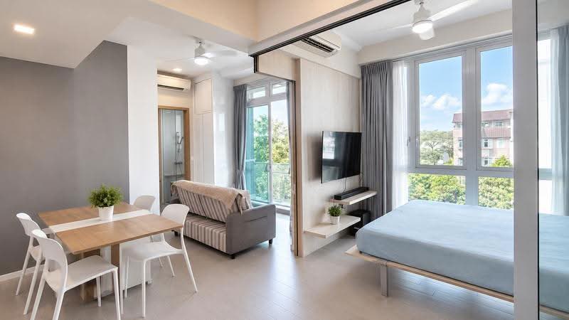 Roots @ Transit, 9 Transit Road, Mandai / Upper Thomson, 1 Bedroom, 441 sqft, Apartment For Sale, by Wong Jun Jie, 500261919 - Living Room - PropertyGuru.com.sg