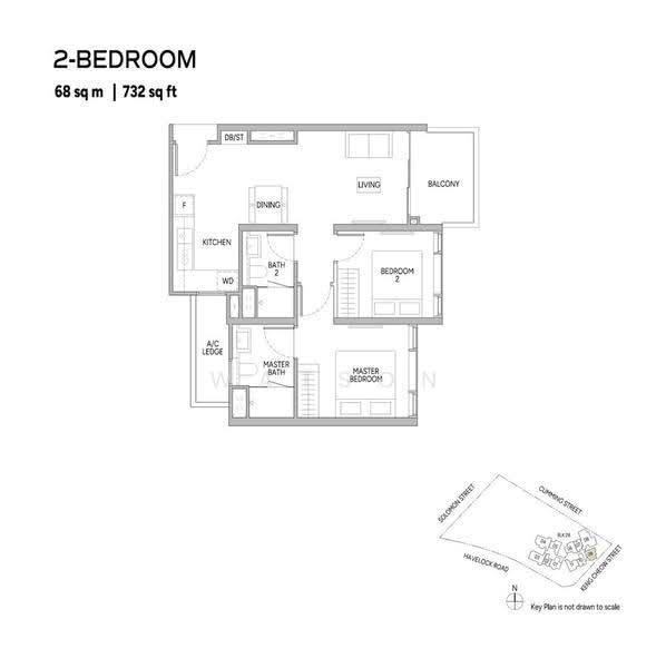 Union Square Residences, 28 Havelock Road,, Boat Quay / Raffles Place / Marina, 2 Bedrooms, 732 sqft, Condominium For Sale, by Watson Poh, 500262215 - PropertyGuru.com.sg