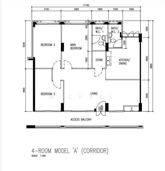 125 Kim Tian Road, 125 Kim Tian Road, Alexandra / Commonwealth, 3 Bedrooms, 1,152 sqft, HDB Flat For Sale, by Michael Soe, 500262259 - PropertyGuru.com.sg
