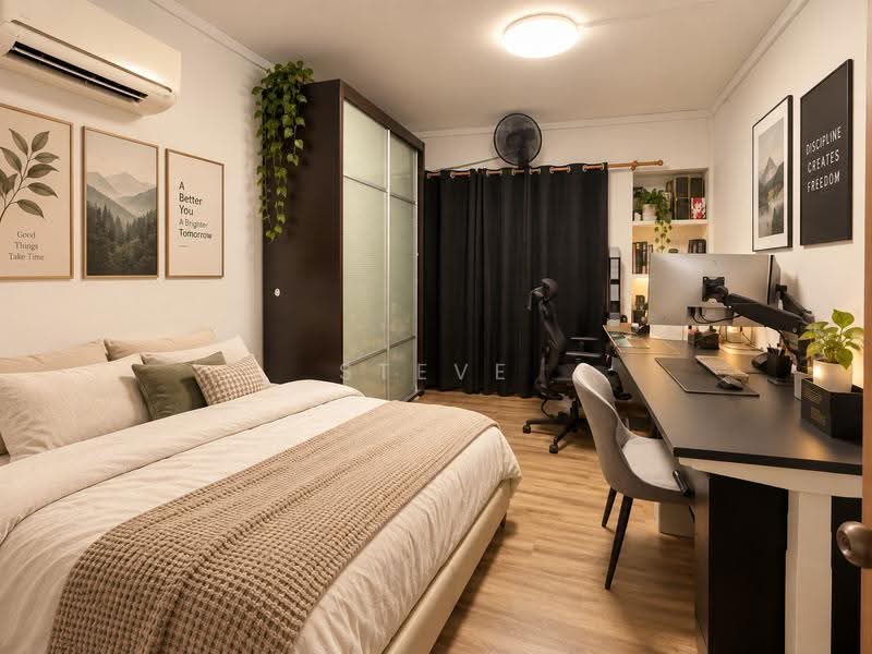 669C Jurong West Street 64, 669C Jurong West Street 64, Boon Lay / Jurong / Tuas, 4 Bedrooms, 1,399 sqft, HDB Flat For Sale, by Steve Htet, 500262273 - Decorated Bedroom B - PropertyGuru.com.sg