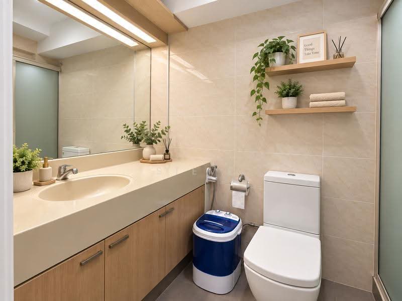 669C Jurong West Street 64, 669C Jurong West Street 64, Boon Lay / Jurong / Tuas, 4 Bedrooms, 1,399 sqft, HDB Flat For Sale, by Steve Htet, 500262273 - Decorated Master Bathroom - PropertyGuru.com.sg