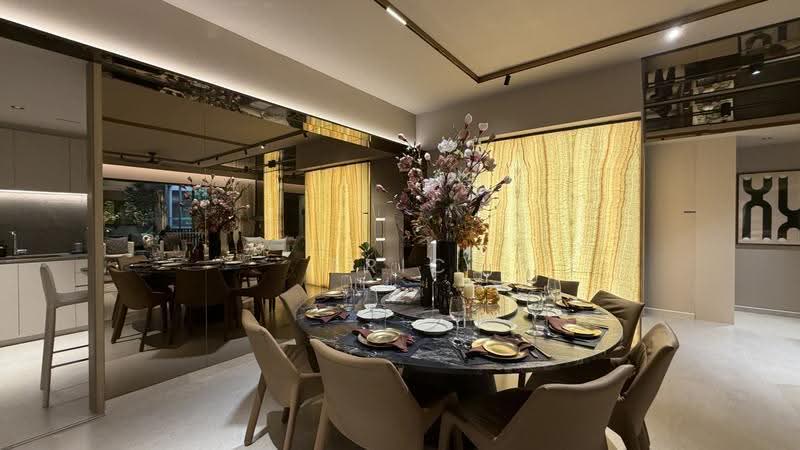 River Modern, River Galley Green, Orchard / River Valley, 4 Bedrooms, 1,830 sqft, Condominium For Sale, by Eric Lim 林勇合, 500262284 - Dining Room - PropertyGuru.com.sg