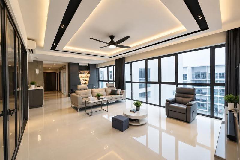 Twin Fountains, 15 Woodlands Avenue 6, Admiralty / Woodlands, 5 Bedrooms, 2,207 sqft, Condominium For Sale, by Stan Lee 李俊豪, 500262305 - Living Room - PropertyGuru.com.sg