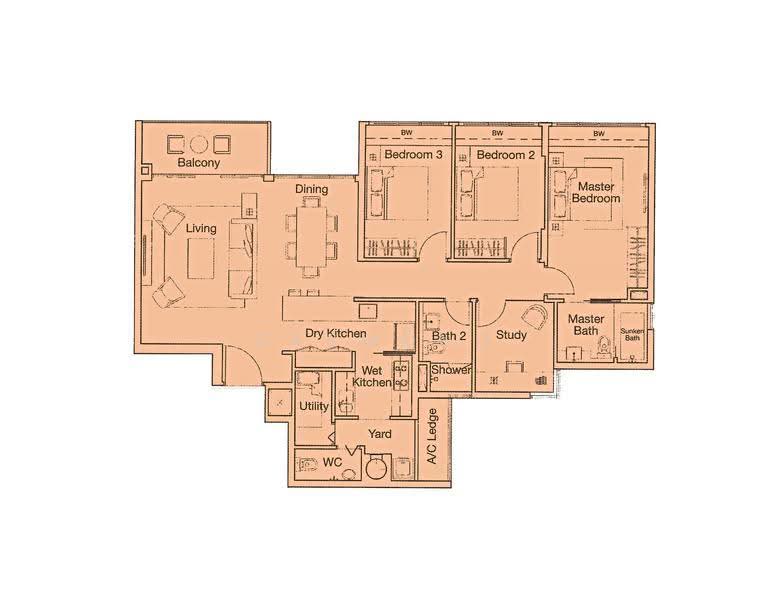 Ferraria Park Condo, 28 Flora Drive, Changi Airport / Changi Village, 3 Bedrooms, 1,356 sqft, Condominium For Rent, by Desmond Lee, 500262326 - PropertyGuru.com.sg