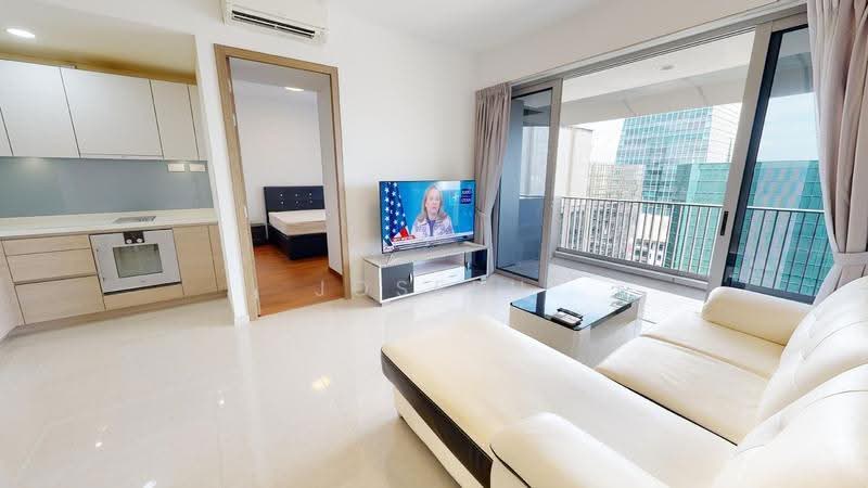 V on Shenton, 5 Shenton Way, Boat Quay / Raffles Place / Marina, 2 Bedrooms, 958 sqft, Condominium For Rent, by Joseph Khoo, 500262337 - Living Room - PropertyGuru.com.sg