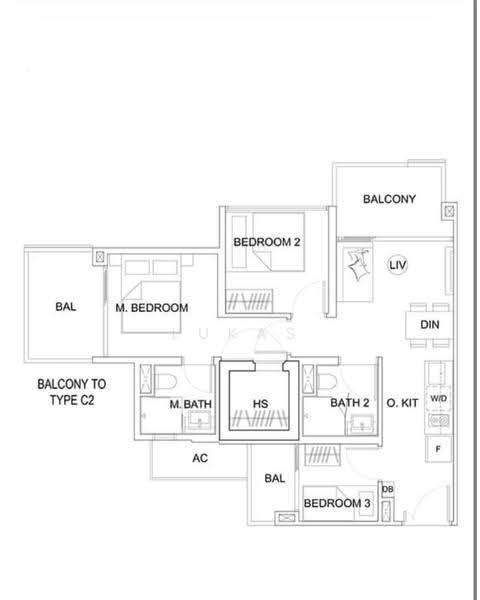 Uptown @ Farrer, 2 Perumal Road Singapore, Farrer Park / Serangoon Rd, 3 Bedrooms, 732 sqft, Condominium For Sale, by Lukas Lim, 500262372 - PropertyGuru.com.sg