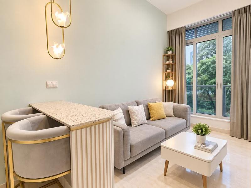 Euhabitat, 332 Jalan Eunos, Eunos / Geylang / Paya Lebar, 1 Bedroom, 527 sqft, Condominium For Sale, by Fiona Han, 500262375 - Living Room - PropertyGuru.com.sg