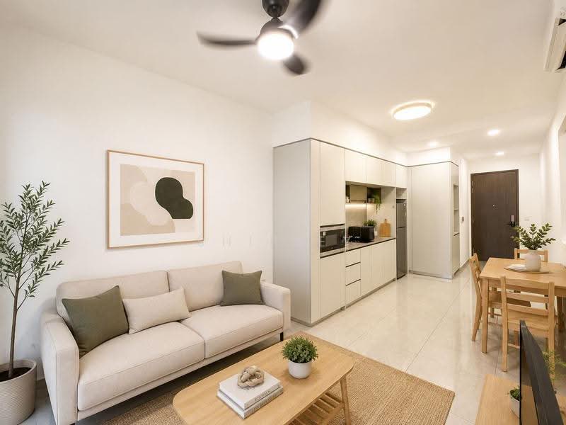 Parc Clematis, 8F Jalan Lempeng, Buona Vista / West Coast / Clementi New Town, 2 Bedrooms, 689 sqft, Condominium For Sale, by Shirley Lee, 500262390 - Living Room - PropertyGuru.com.sg