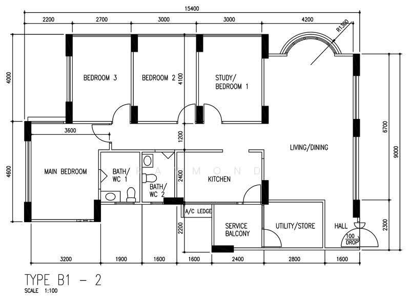 5-Room HDB Flat near Yew Tee MRT, , 4 Bedrooms, 1,324 sqft, HDB Flat For Sale, by Raymond Tay, 500262401 - PropertyGuru.com.sg