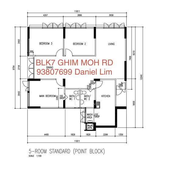 7 Ghim Moh Road, 7 Ghim Moh Road, Tanglin / Holland / Bukit Timah, 3 Bedrooms, 1,280 sqft, HDB Flat For Rent, by Lim Y X, 500262464 - PropertyGuru.com.sg