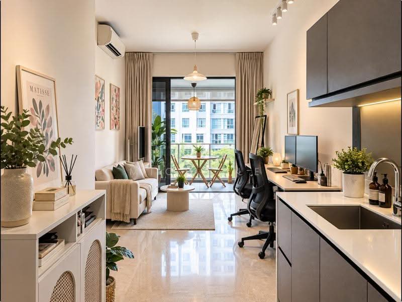 Nin Residence, 85 Pheng Geck Avenue, Macpherson / Potong Pasir, 1 Bedroom, 474 sqft, Condominium For Rent, by Michelle Tan, 500262618 - Living Room - PropertyGuru.com.sg