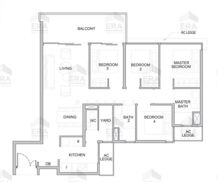 Kingsford Waterbay, 72 Upper Serangoon View, Hougang / Punggol / Sengkang, 4 Bedrooms, 1,109 sqft, Condominium For Sale, by Desiree Leung, 500262648 - PropertyGuru.com.sg