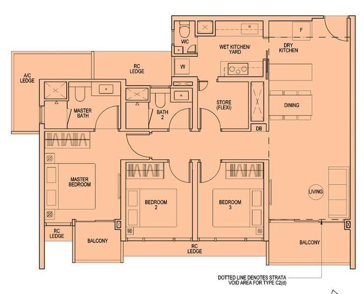 Piccadilly Grand, 5 Northumberland Road, Farrer Park / Serangoon Rd, 3 Bedrooms, 1,076 sqft, Condominium For Rent, by Kavin Kuah, 500262799 - PropertyGuru.com.sg