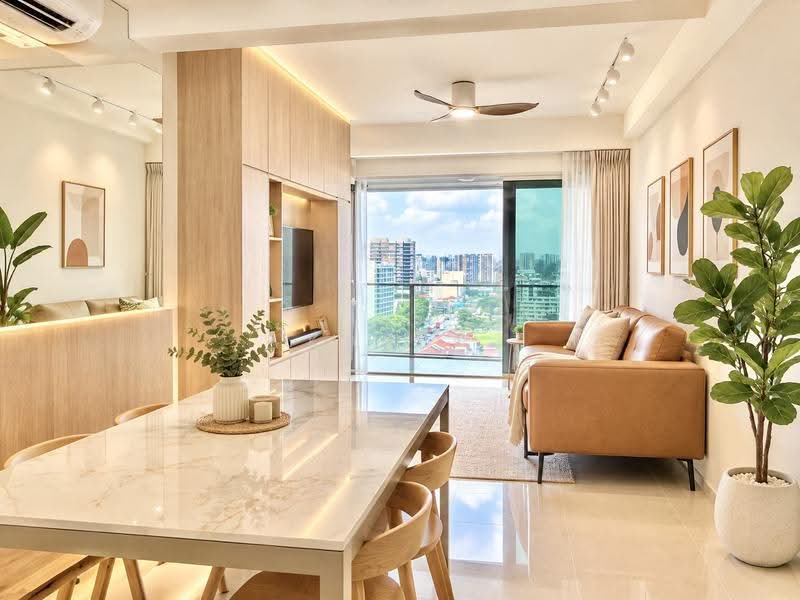 Eight Riversuites, 2 Whampoa East, Balestier / Toa Payoh, 3 Bedrooms, 980 sqft, Condominium For Sale, by Karen Su, 500262862 - Living Room - PropertyGuru.com.sg