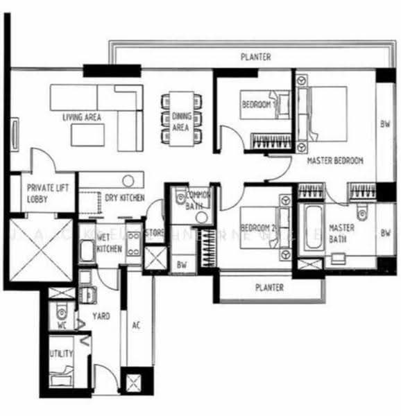 The Suites @ Central, 57-57A Devonshire Road, Orchard / River Valley, 3 Bedrooms, 1,399 sqft, Condominium For Rent, by Catherine Ong, 500262864 - PropertyGuru.com.sg