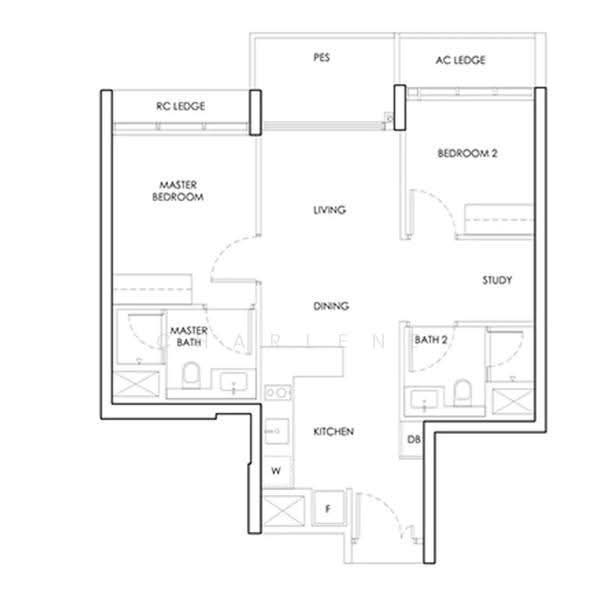 Thomson Reserve, Bright Hill Drive, Ang Mo Kio / Bishan / Thomson, 2 Bedrooms, 710 sqft, Condominium For Sale, by Charlene Lim (林静龄), 500262912 - PropertyGuru.com.sg