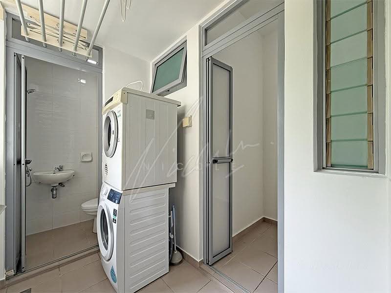 Caribbean at Keppel Bay, 46 Keppel Bay Drive, Harbourfront / Telok Blangah, 3 Bedrooms, 1,335 sqft, Condominium For Rent, by Nicole Lim, 500262950 - Yard, Utility Room and W.C. - PropertyGuru.com.sg