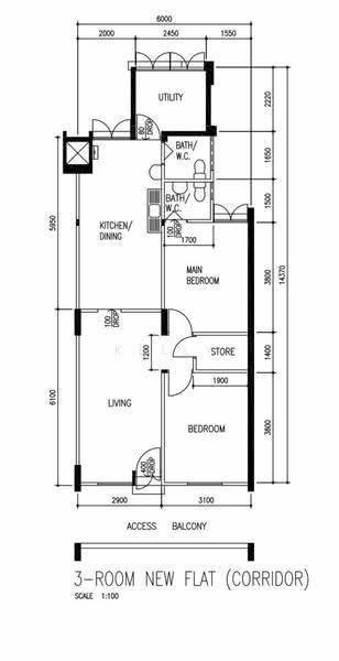 422 Ang Mo Kio Avenue 3, 422 Ang Mo Kio Avenue 3, Ang Mo Kio / Bishan / Thomson, 3 Bedrooms, 785 sqft, HDB Flat For Sale, by Kelly Toh, 500262970 - PropertyGuru.com.sg