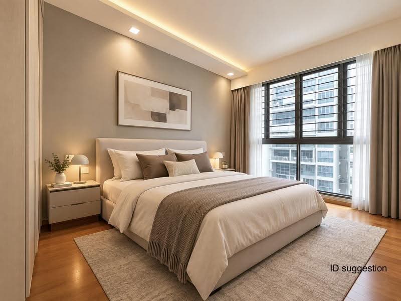 SkyPark Residences, Sembawang Drive, Sembawang / Yishun, 4 Bedrooms, 1,238 sqft, Condominium For Sale, by Roy Liang, 500263009 - Master bedroom ID rendering - PropertyGuru.com.sg
