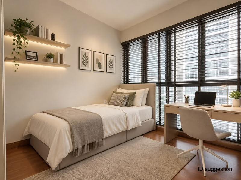 SkyPark Residences, Sembawang Drive, Sembawang / Yishun, 4 Bedrooms, 1,238 sqft, Condominium For Sale, by Roy Liang, 500263009 - Bedroom 2 ID rendering - PropertyGuru.com.sg