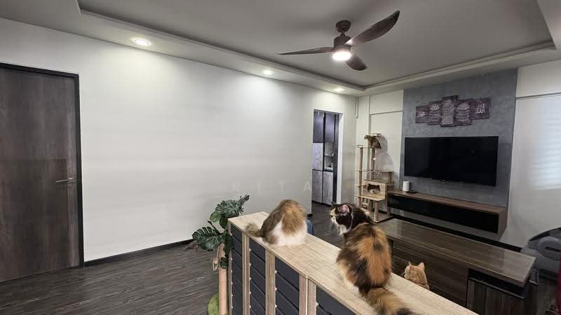 842 Woodlands Street 82, 842 Woodlands Street 82, Admiralty / Woodlands, 3 Bedrooms, 904 sqft, HDB Flat For Sale, by Rita Sabar, 500263074 - Living Room - PropertyGuru.com.sg