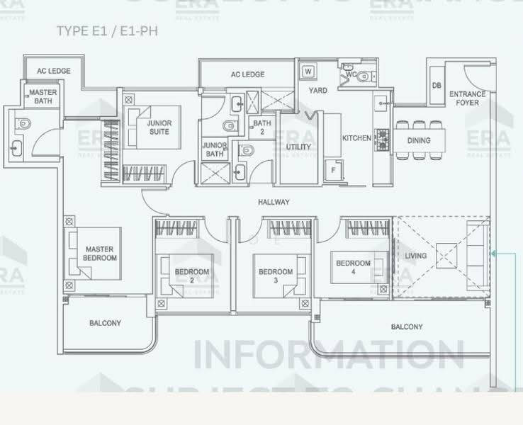 Hundred Palms Residences, 276 Yio Chu Kang Road, Hougang / Punggol / Sengkang, 5 Bedrooms, 1,528 sqft, Condominium For Sale, by Joe Leow, 500263189 - PropertyGuru.com.sg