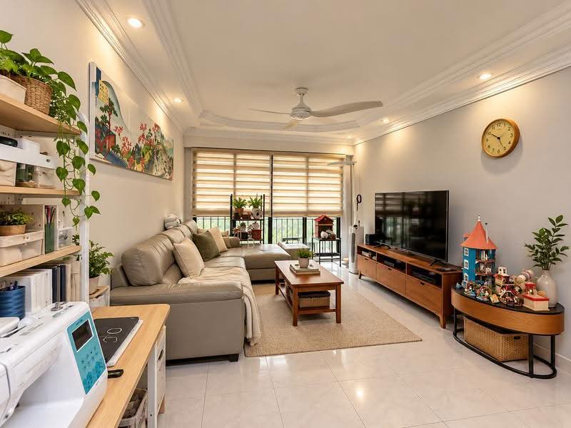 524 Woodlands Drive 14, 524 Woodlands Drive 14, Admiralty / Woodlands, 3 Bedrooms, 1,098 sqft, HDB Flat For Sale, by Ben Wong, 500263197 - Living Room - PropertyGuru.com.sg