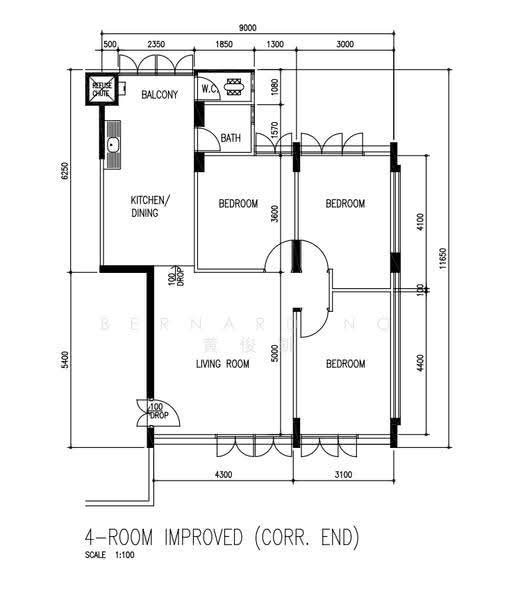 466 Crawford Lane, 466 Crawford Lane, Beach Road / Bugis / Rochor, 3 Bedrooms, 882 sqft, HDB Flat For Sale, by Bernard Ng 黄俊凯, 500263282 - PropertyGuru.com.sg
