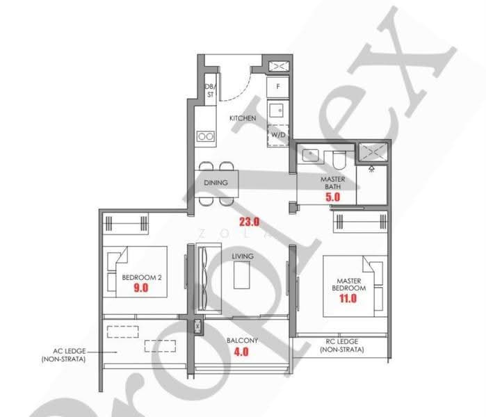 Narra Residences, 50, Dairy Farm / Bukit Panjang / Choa Chu Kang, 2 Bedrooms, 560 sqft, Condominium For Sale, by Zola Tan, 500263634 - PropertyGuru.com.sg