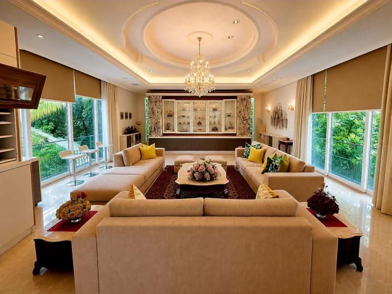 Resort-Style Jervois Hill, 2 Pools, Pickleball Court & Unblocked Views, Tanglin / Holland / Bukit Timah, 9 Bedrooms, 17,000 sqft, Good Class Bungalow For Sale, by Eileen Wong, 500263777 - Living Room - PropertyGuru.com.sg