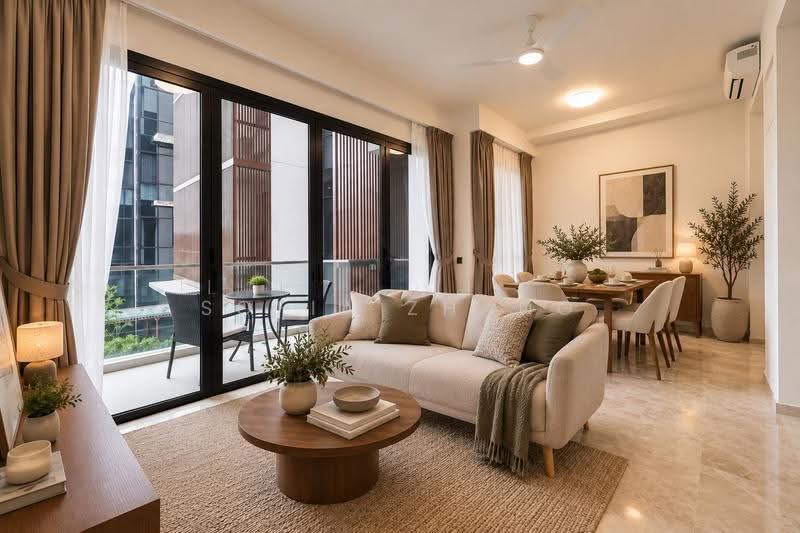 35 Gilstead, 35 Gilstead Road, Newton / Novena, 3 Bedrooms, 1,012 sqft, Condominium For Sale, by Sofia Zhang, 500263780 - Living Room Staging - PropertyGuru.com.sg
