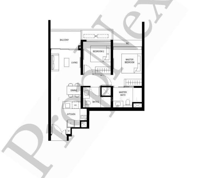 Lentor Hills Residences, 35 Lentor Hills Road, Mandai / Upper Thomson, 2 Bedrooms, 721 sqft, Condominium For Sale, by F M Fossil, 500263903 - PropertyGuru.com.sg