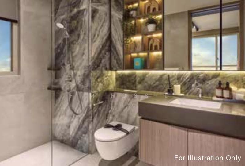 Lentor Hills Residences, 35 Lentor Hills Road, Mandai / Upper Thomson, 2 Bedrooms, 721 sqft, Condominium For Sale, by F M Fossil, 500263903 - Bathroom - PropertyGuru.com.sg